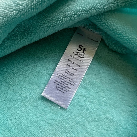Carter’s Baby Girl 5T Hoodie Sweatshirt Teal - Picture 11 of 13